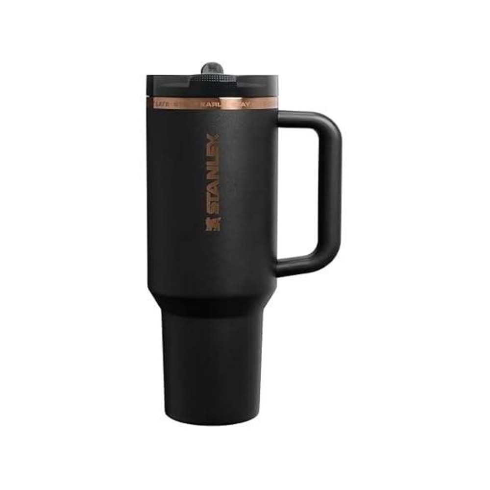Stanley x Messi Quencher ProTour Flip Straw Tumbler Black GOAT 40oz